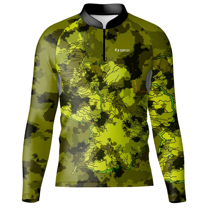 Camiseta UV50+ Sunflex Sport® Camuflado - Verde