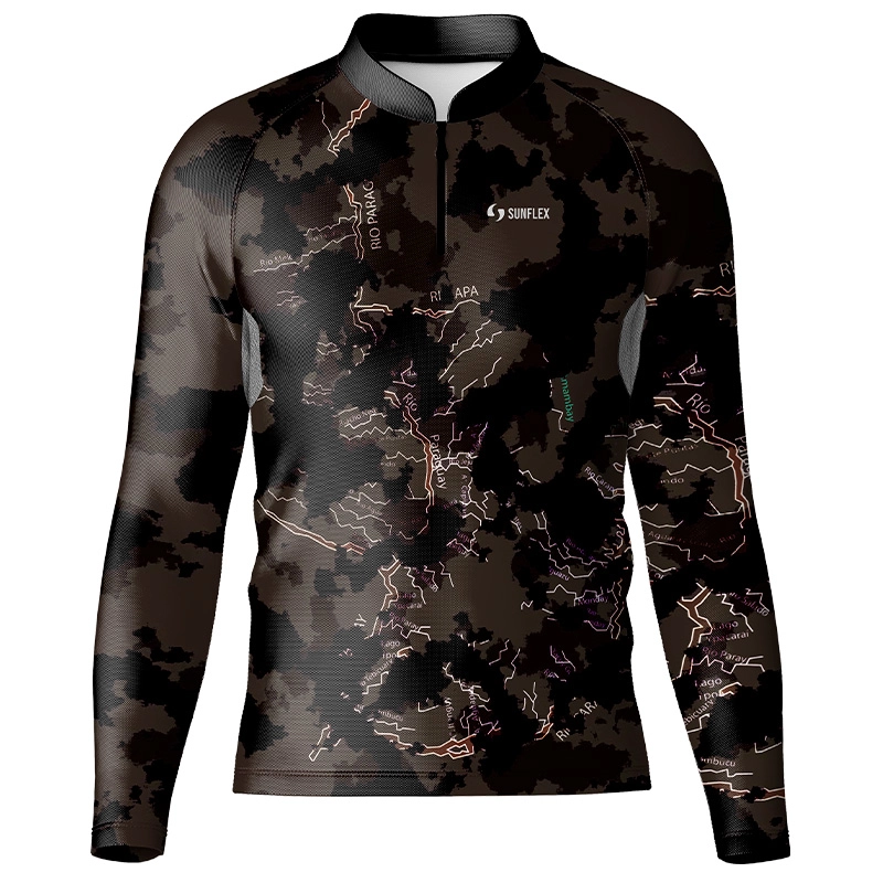 Camiseta UV50+ Sunflex Sport® Camuflado - Marrom