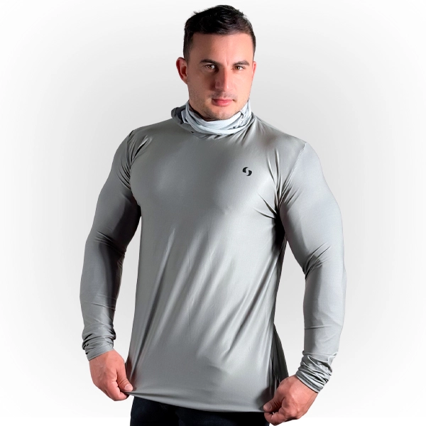 Camiseta + Buff SIM Cinza