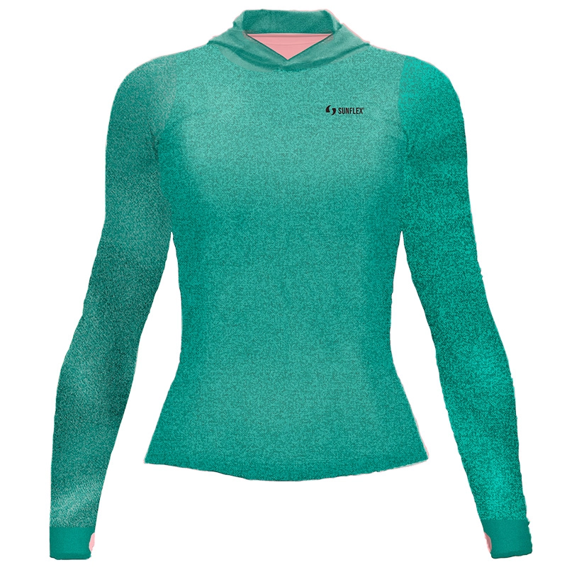 Camiseta Feminina UV50+ Sunflex Sport® Textura - Verde