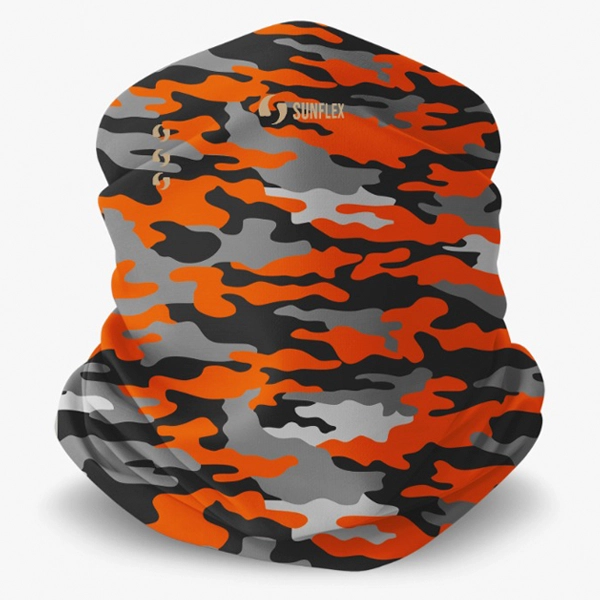 Buff Comfort Long Camuflado Laranja