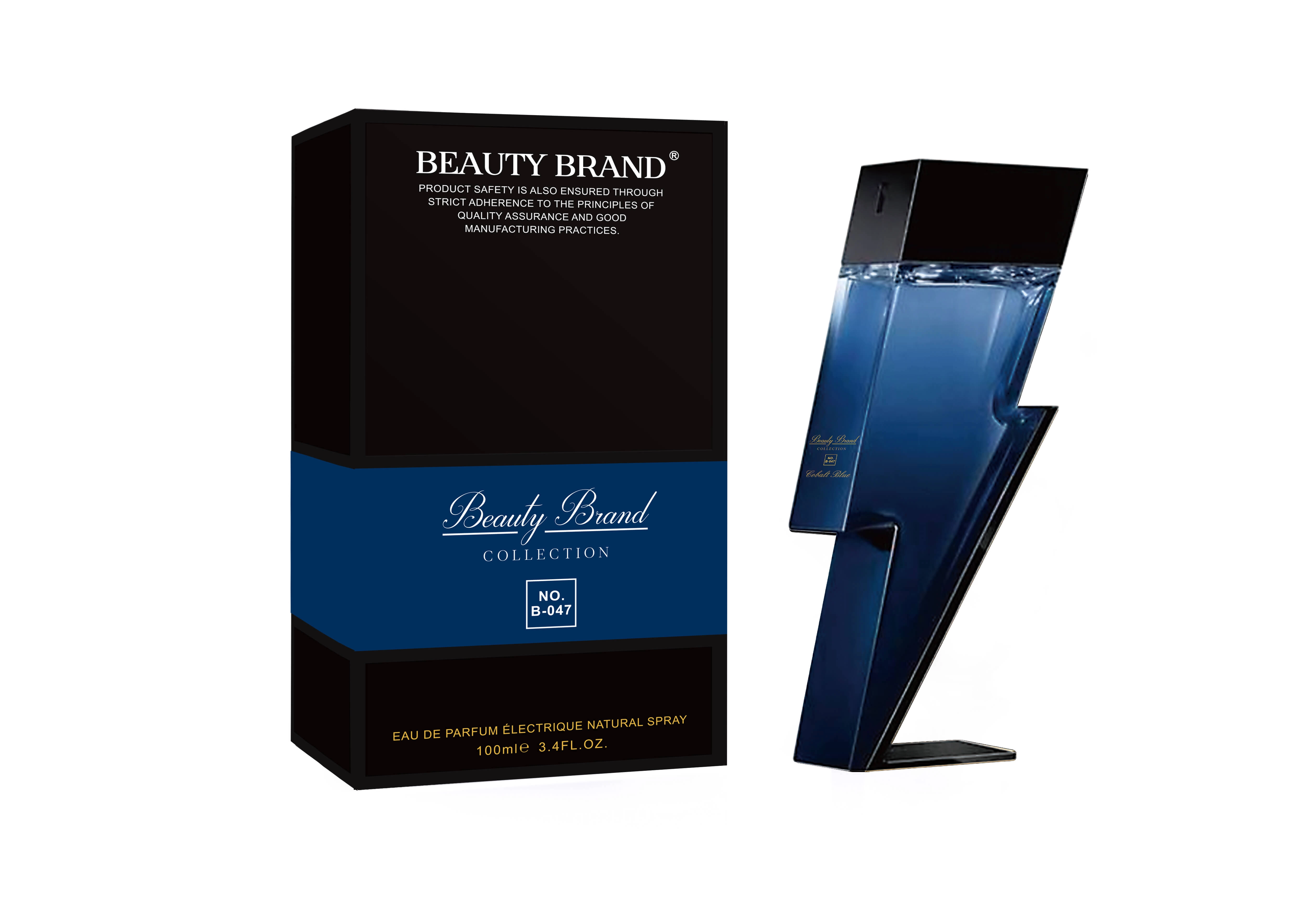 Perfume Beauty Brand Collection N.º B-047 Bad Boy Cobalt Blue 100ML