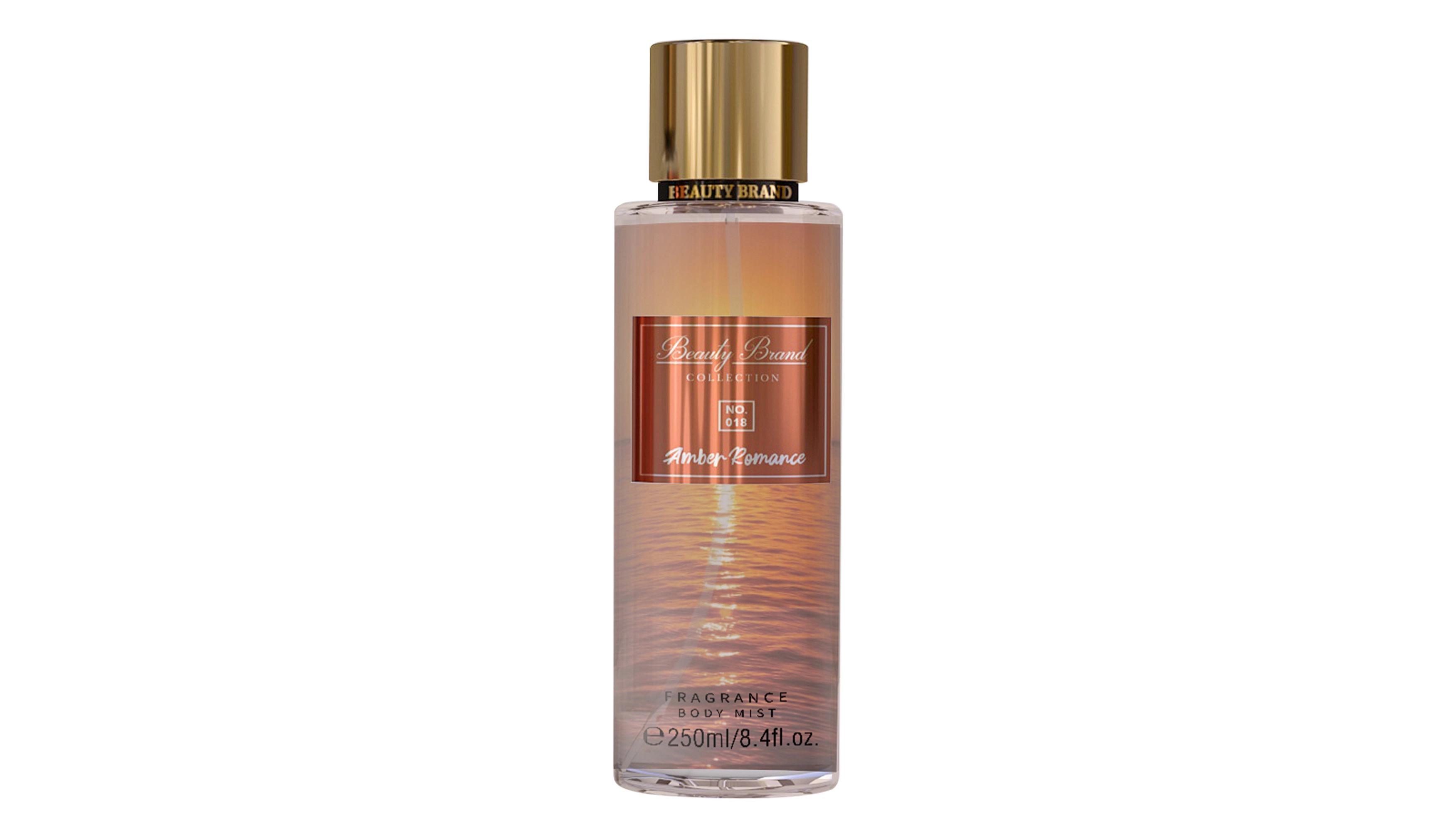 Colônia Corporal Beauty Brand Collection N.º 018 Amber Romance 250ML