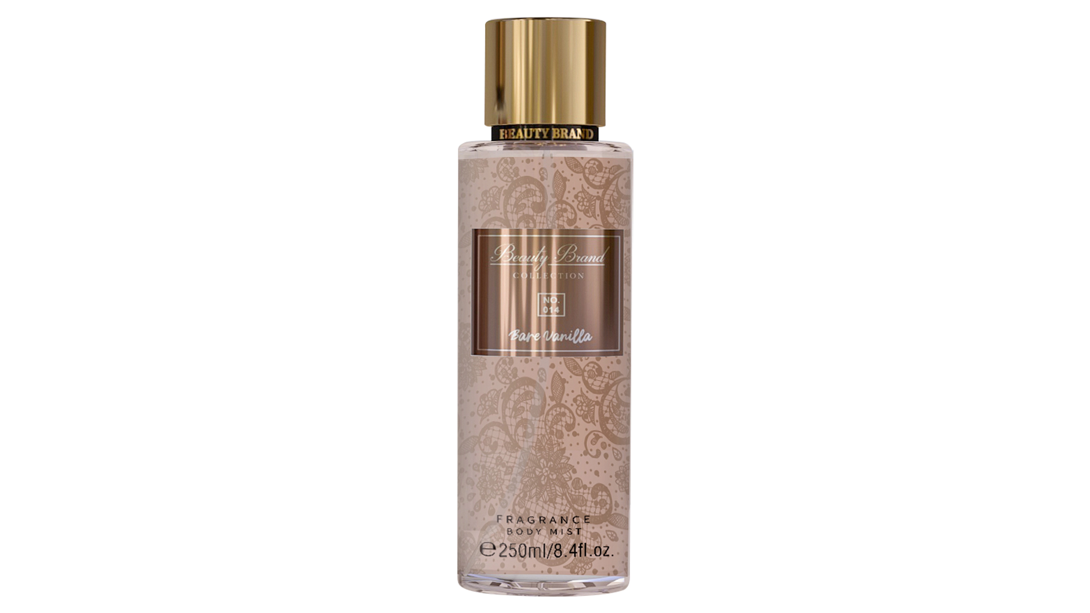 Colônia Corporal Beauty Brand Collection N.º 014 Bare Vanilla 250ML