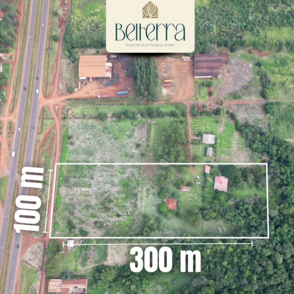 TERRENO EN VENTA – SOBRE RUTA INTERNACIONAL PY 02 – KM 18 ACARAY | MINGA GUAZÚ
