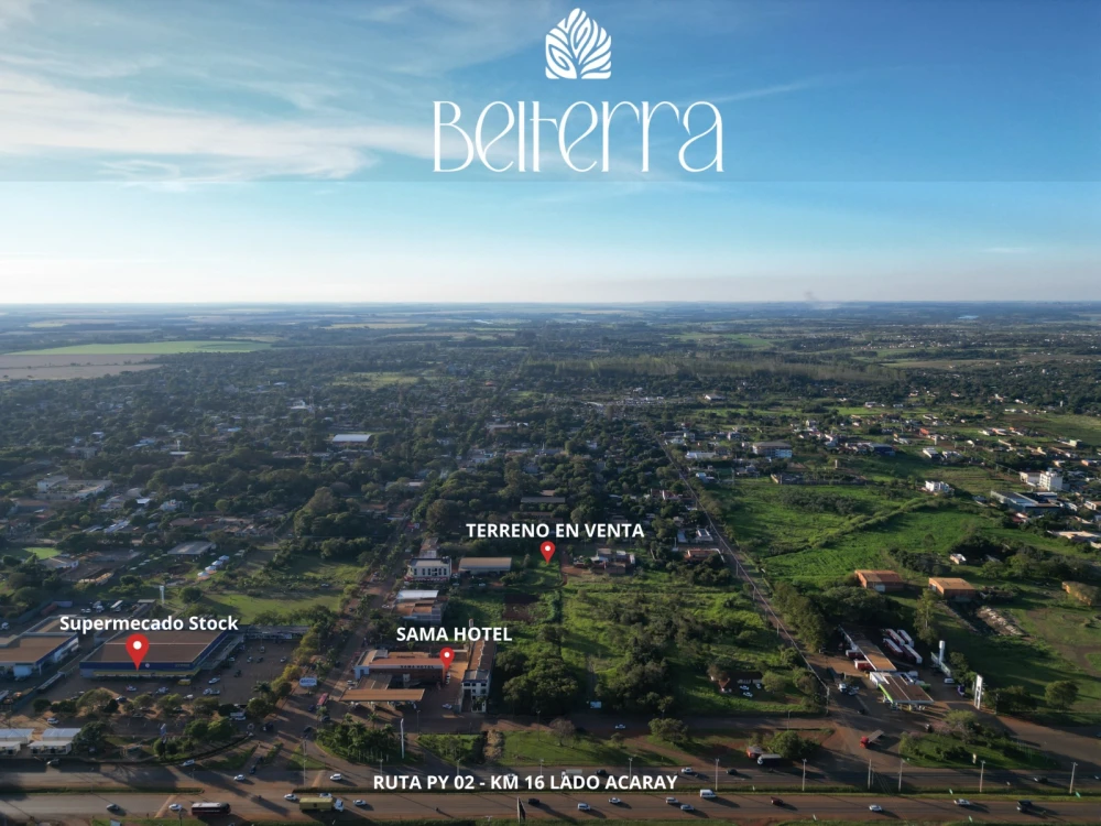 EN VENTA TERRENO EN KM 16 ACARAY – CIUDAD DEL ESTE