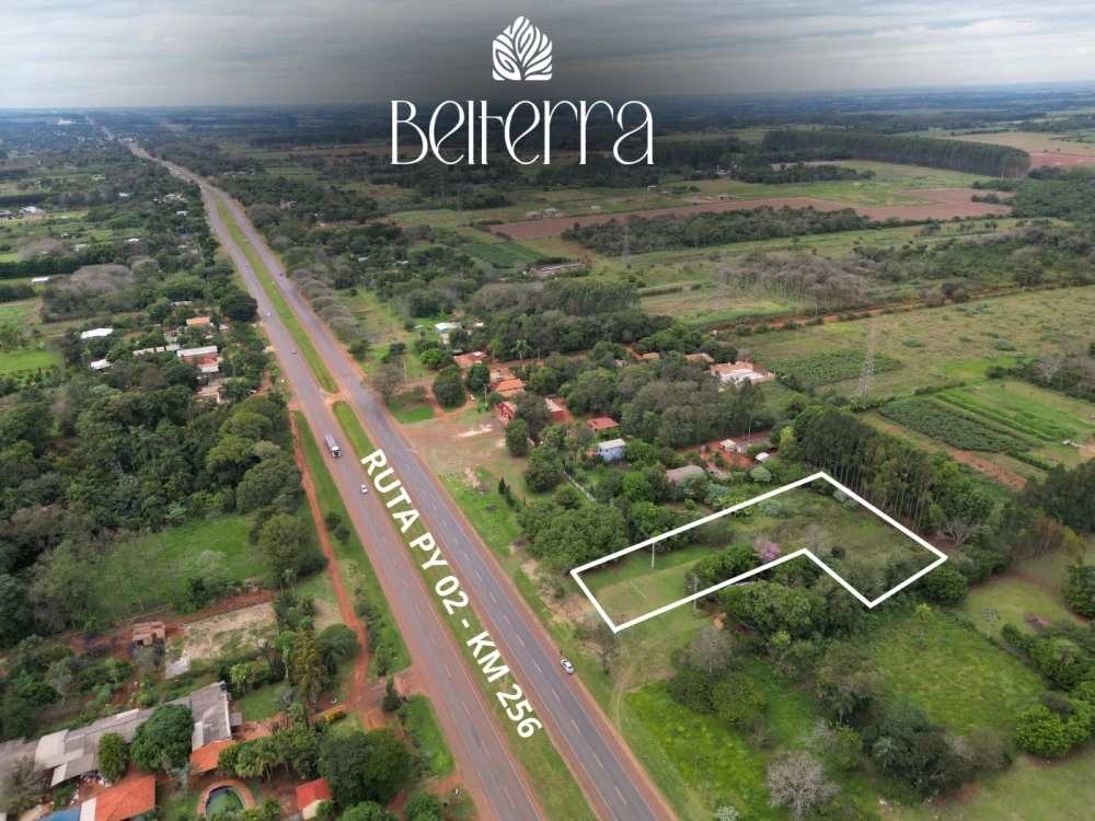 TERRENO EN VENTA – RUTA INTERNACIONAL PY02 KM 256 | JUAN L. MALLORQUÍN
