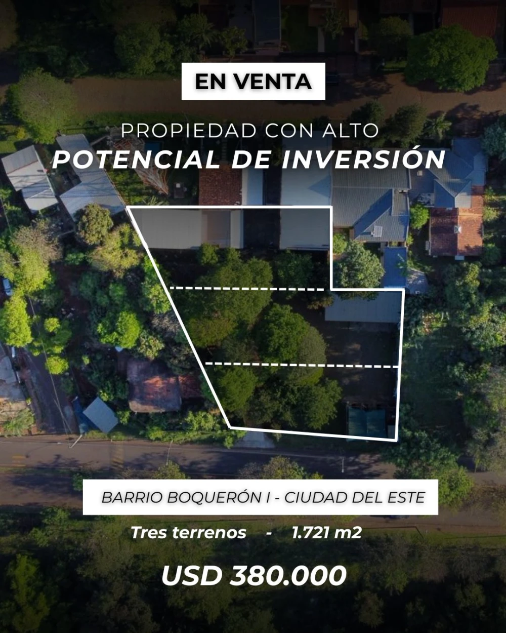 Venta de terreno estratégico en Barrio Boquerón – Ciudad del Este