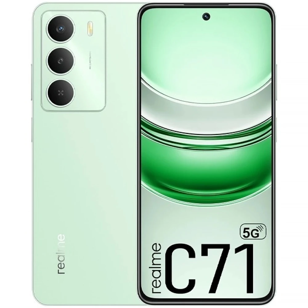 Celular realme C71 5G RMX3943 NFC Dual SIM de 256GB 8GB RAM de 6.67" 50MP 8MP - Periot Green (Anatel)