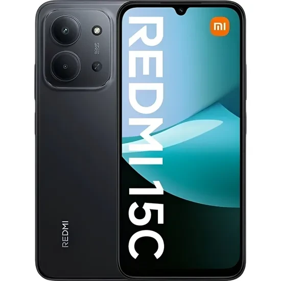 Celular Xiaomi Redmi 15C Dual Sim de 128GB/4GB Ram de 6.9" 50MP/8MP - Midnight Black (Global)