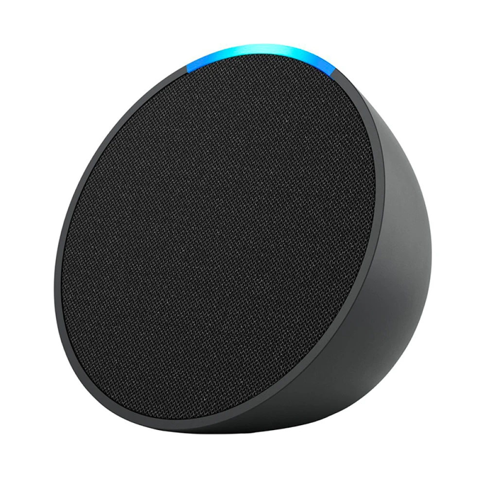 Smart Speaker Amazon Echo Popcom Wi-Fi e Bluetooth - Preta