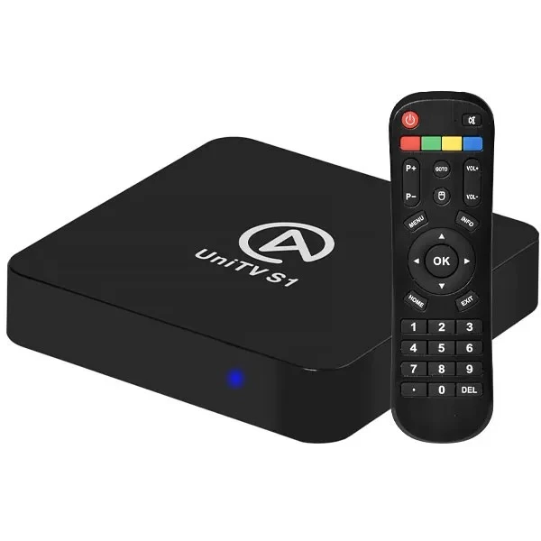 Receptor FTA UniTV S1 K10 4K Ultra HD com Wi-Fi Bluetooth - Preto