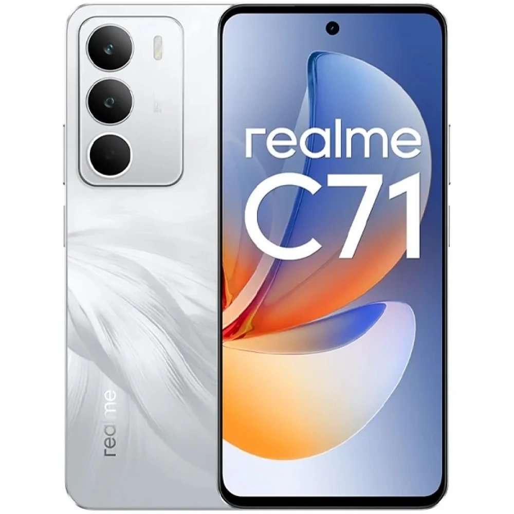 Celular realme C71 RMX5303 Dual SIM de 128GB 4GB RAM de 6.67" 50MP 5MP - White Swan (Anatel)