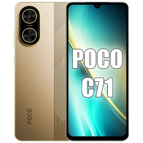 Celular Xiaomi POCO C71 Dual SIM de 64GB 3GB RAM de 6.88" 32MP 8MP - Dourado (Global)