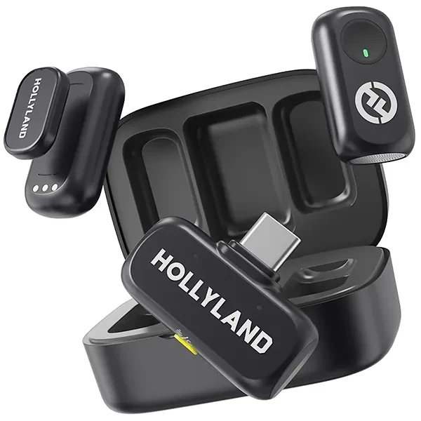 Microfone Sem Fio para Smartphone Hollyland LARK A1 com USB-C - Space Gray