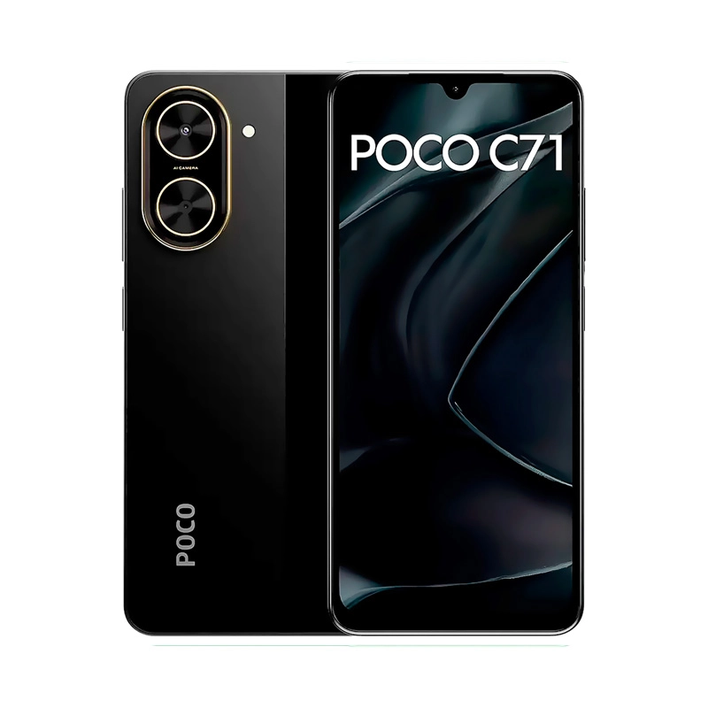 Smartphone Xiaomi Poco C71 Dual Sim de 128GB/4GB Ram de 6.88" 32MP/8MP - Preto (Global)