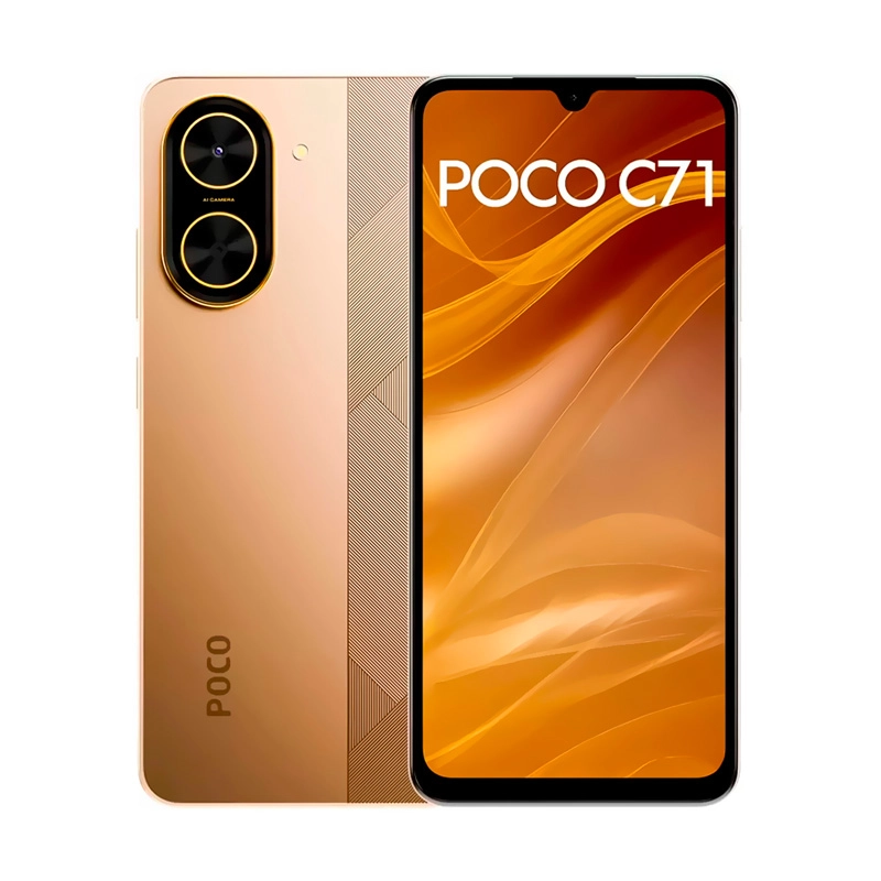 Smartphone Xiaomi Poco C71 Dual Sim de 128GB/4GB Ram de 6.88" 32MP/8MP - Dourado (Global)